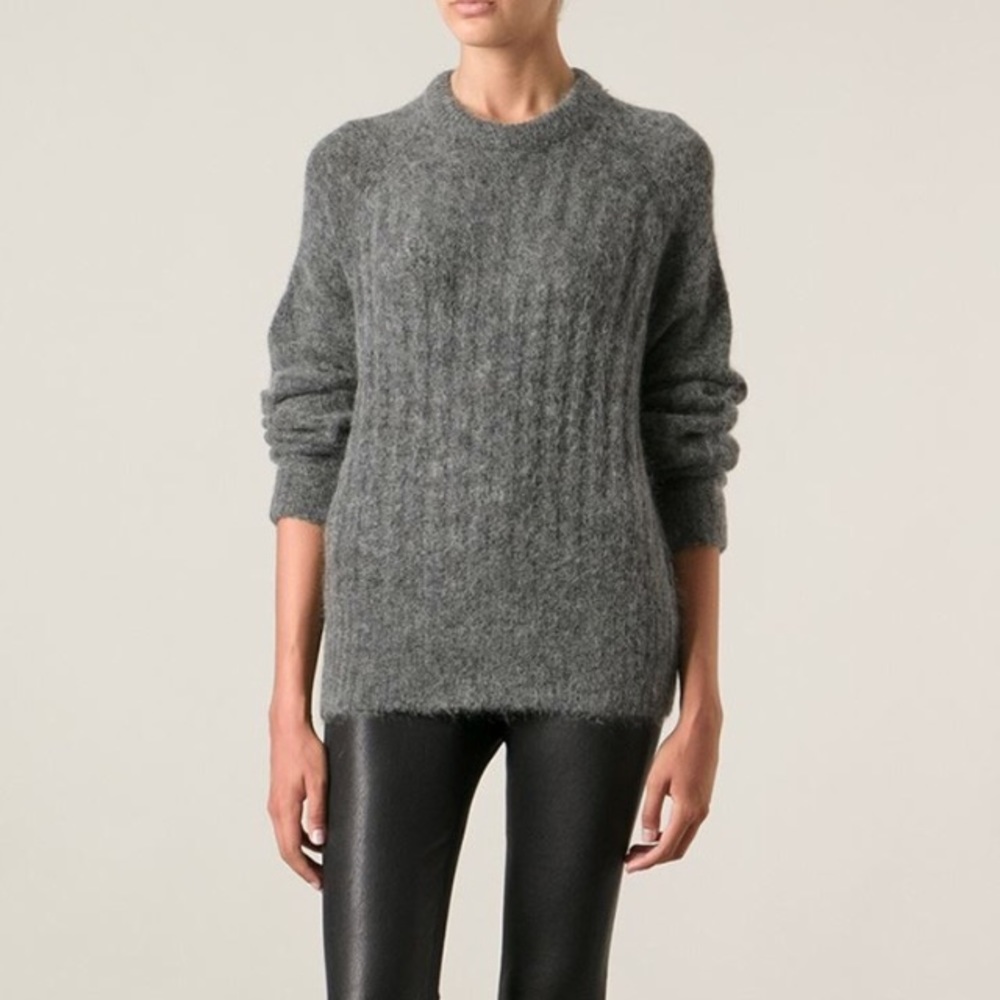 ACNE acne Dania mohair sweater dark grey - Picture 8 of 8